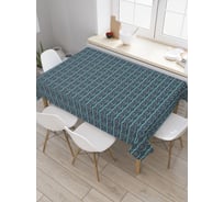 Прямоугольная скатерть JoyArty Звезды в овальных рядах из сатена tc_30633_120x145