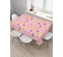 Прямоугольная скатерть JoyArty Геометрические фантазии из сатена tc_37315_120x145