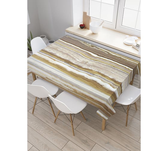 Прямоугольная скатерть JoyArty Размытые полосы из сатена tc_19439_120x145 1