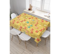 Прямоугольная скатерть JoyArty Приветливые крабы из сатена tc_27227_120x145
