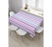 Прямоугольная скатерть JoyArty Разноцветные вертикали из сатена tc_28502_120x145