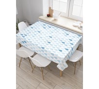 Прямоугольная скатерть JoyArty Сплошной ливень из сатена tc_19795_120x145