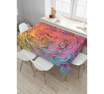 Прямоугольная скатерть JoyArty Дрожание иллюзий из сатена tc_7295_120x145