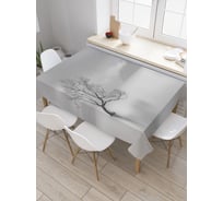 Прямоугольная скатерть JoyArty Дерево наклоняется к воде из сатена tc_19863_120x145