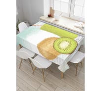 Прямоугольная скатерть JoyArty Сок из киви из сатена tc_7461_120x145