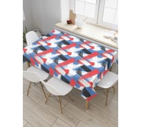 Прямоугольная скатерть JoyArty Геометрические мазки из сатена tc_36650_120x145
