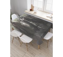 Прямоугольная скатерть JoyArty Начало битвы из сатена tc_19113_120x145