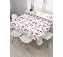 Прямоугольная скатерть JoyArty Земляничная поляна из сатена tc_32389_120x145