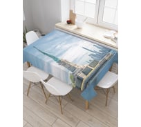 Прямоугольная скатерть JoyArty Статуя Свободы из сатена tc_20194_120x145