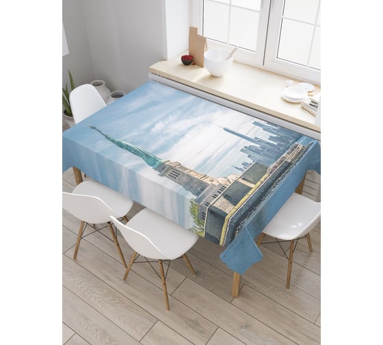 Прямоугольная скатерть JoyArty Статуя Свободы из сатена tc_20194_120x145 1