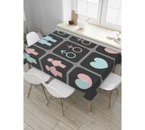 Прямоугольная скатерть JoyArty Женщины и мужчины из сатена tc_8419_120x145