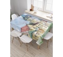 Прямоугольная скатерть JoyArty Сказочный замок из сатена tc_31461_120x145