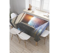 Прямоугольная скатерть JoyArty Врата в космос из сатена tc_22113_120x145