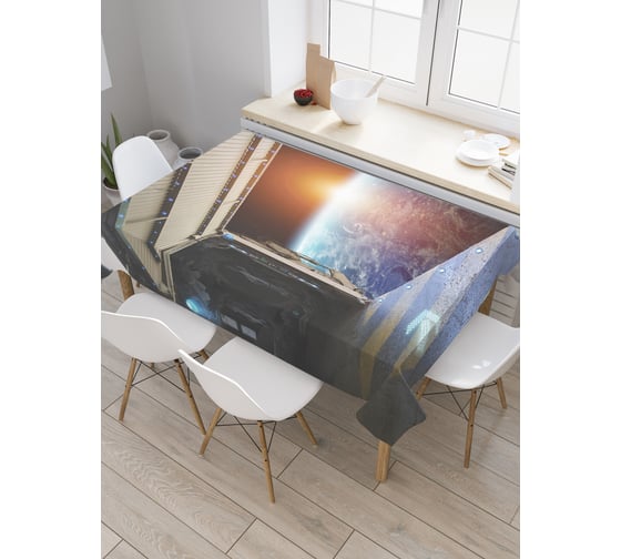 Прямоугольная скатерть JoyArty Врата в космос из сатена tc_22113_120x145 1