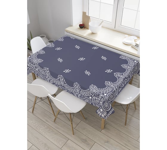 Прямоугольная скатерть JoyArty Рамка пейсли из сатена tc_27885_120x145 1