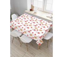 Прямоугольная скатерть JoyArty Пряники и трости из сатена tc_38343_120x145