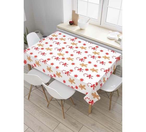 Прямоугольная скатерть JoyArty Пряники и трости из сатена tc_38343_120x145 1