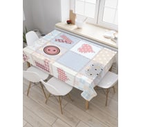 Прямоугольная скатерть JoyArty Пришитая любовь из сатена tc_18857_120x145