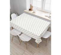 Прямоугольная скатерть JoyArty Серая клетка из сатена tc_30720_120x145