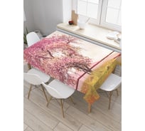 Прямоугольная скатерть JoyArty Дерево здоровья из сатена tc_2377_120x145