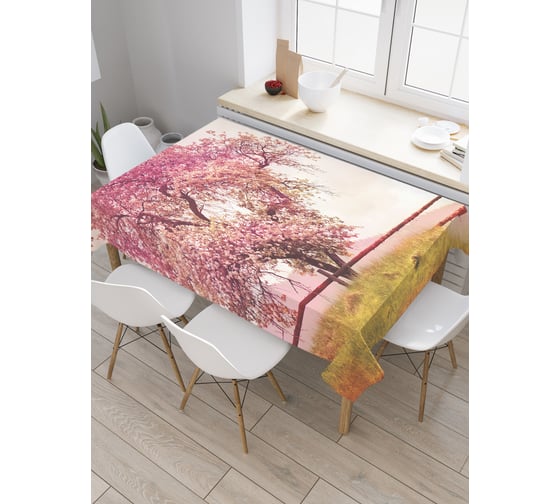 Прямоугольная скатерть JoyArty Дерево здоровья из сатена tc_2377_120x145 1