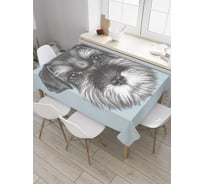 Прямоугольная скатерть JoyArty Пушистая морда из сатена tc_32310_120x145