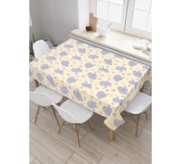 Прямоугольная скатерть JoyArty Сердечки и слонята из сатена tc_36186_120x145