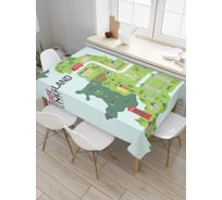 Прямоугольная скатерть JoyArty Достопримечательности Англии из сатена tc_6718_120x145