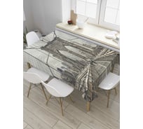 Прямоугольная скатерть JoyArty По мосту из сатена tc_36541_120x145