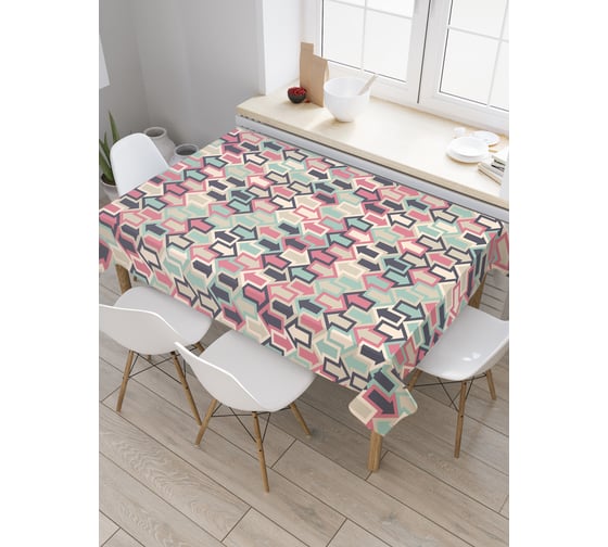 Прямоугольная скатерть JoyArty Разные стрелки из сатена tc_28331_120x145 1