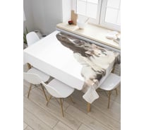Прямоугольная скатерть JoyArty Домашние друзья из сатена tc_6549_120x145
