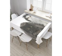 Прямоугольная скатерть JoyArty Пушистые коты из сатена tc_27976_120x145