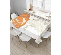Прямоугольная скатерть JoyArty Джек-фонарь джентельмен из сатена tc_6007_120x145