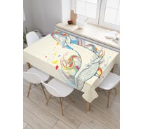 Прямоугольная скатерть JoyArty Сказочный кит из сатена tc_21936_120x145