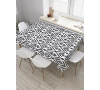 Прямоугольная скатерть JoyArty Искаженный узор из сатена tc_33055_120x145