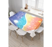 Прямоугольная скатерть JoyArty Гармония дня и ночи из сатена tc_20847_120x145