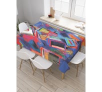 Прямоугольная скатерть JoyArty Геометрическая картина из сатена tc_21395_120x145