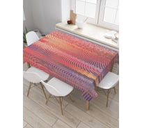 Прямоугольная скатерть JoyArty Геометрическая мозаика из сатена tc_29826_120x145