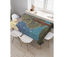 Прямоугольная скатерть JoyArty Звездный лес из сатена tc_22432_120x145