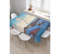 Прямоугольная скатерть JoyArty Разбитый корабль из сатена tc_20526_120x145