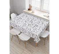 Прямоугольная скатерть JoyArty Серая паутина из сатена tc_30679_120x145