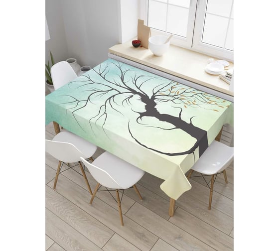 Прямоугольная скатерть JoyArty Дерево в небе из сатена tc_7477_120x145 1