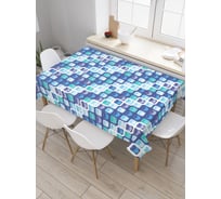 Прямоугольная скатерть JoyArty Мыльные пузыри из сатена tc_30771_120x145