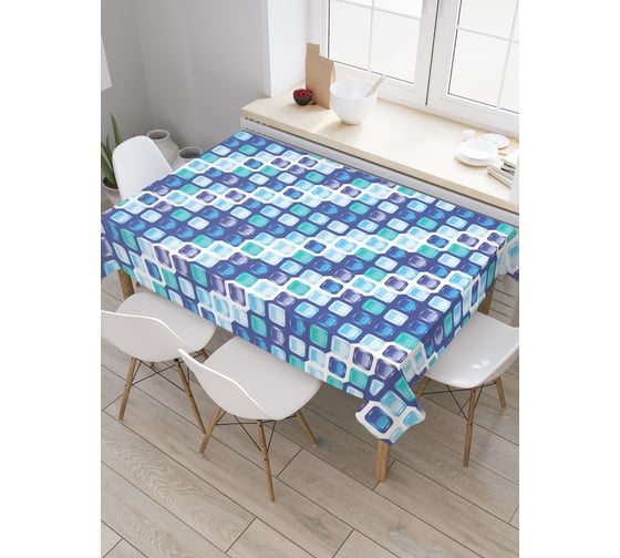 Прямоугольная скатерть JoyArty Мыльные пузыри из сатена tc_30771_120x145 1