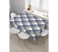 Прямоугольная скатерть JoyArty Многогранная клетка из сатена tc_33425_120x145