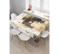 Прямоугольная скатерть JoyArty Пропадающие плитки из сатена tc_22239_120x145