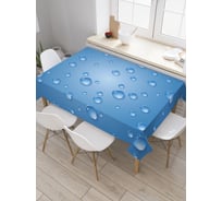 Прямоугольная скатерть JoyArty Дождевые следы из сатена tc_2661_120x145