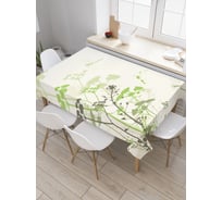 Прямоугольная скатерть JoyArty Сочный укроп из сатена tc_18347_120x145