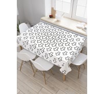 Прямоугольная скатерть JoyArty Всем налево из сатена tc_29838_120x145