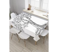 Прямоугольная скатерть JoyArty Старое дерево из сатена tc_28337_120x145